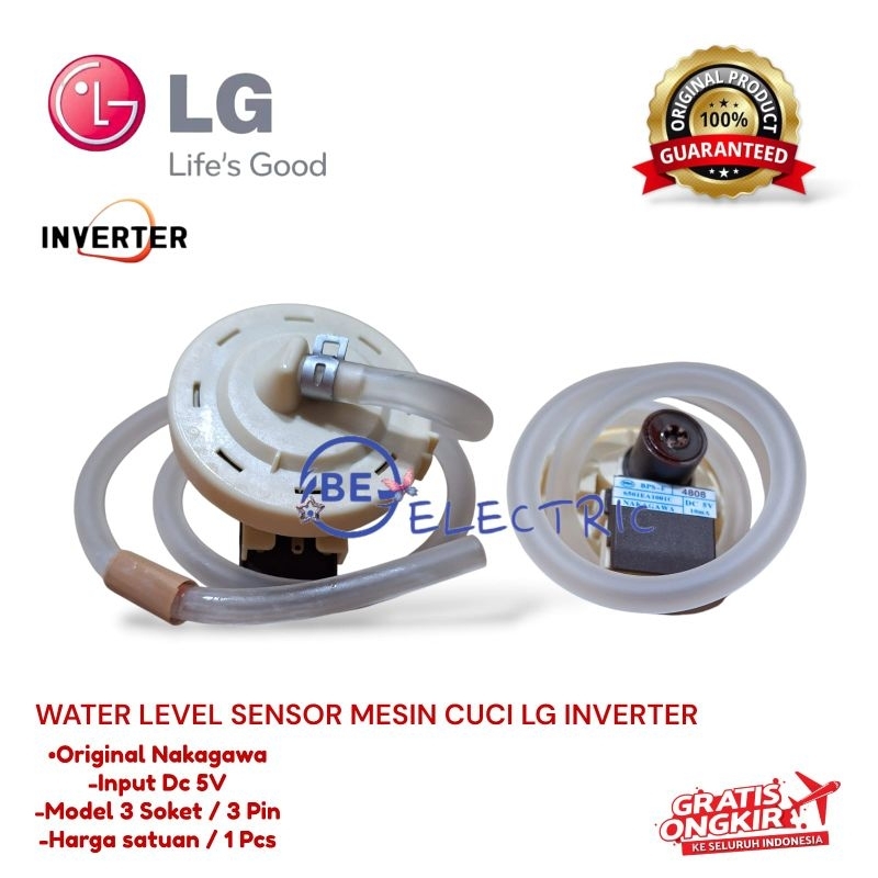 WATER LEVEL SENSOR AIR MESIN CUCI LG 1 TABUNG INVERTER - NAKAGAWA