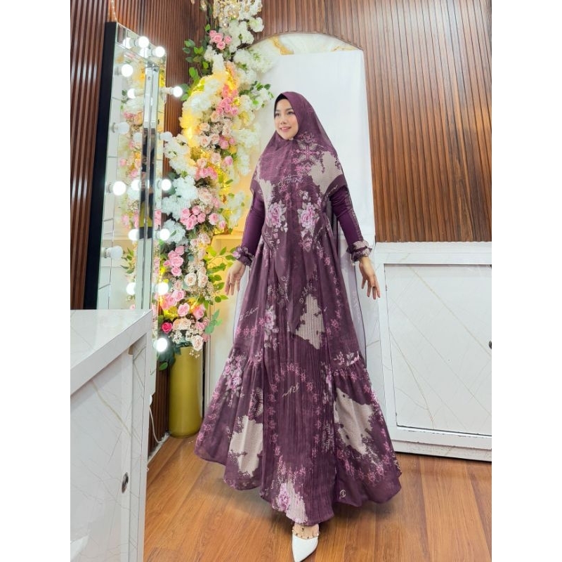 GAMIS MUBARAK SERIES BY DZHIRA HIJAB PRINTING