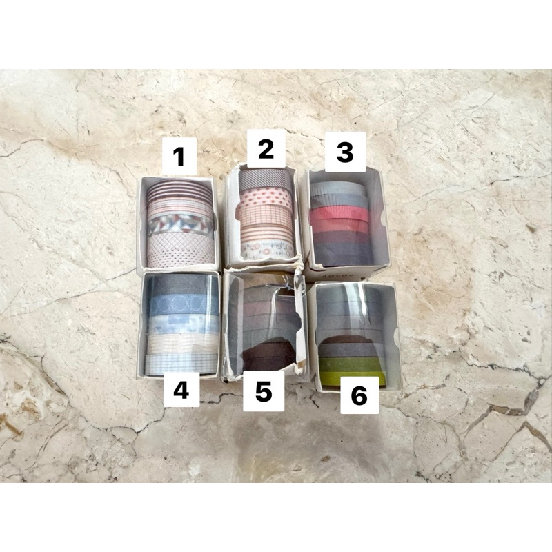 

Washi Tape Set 5 Rolls DIY Journaling