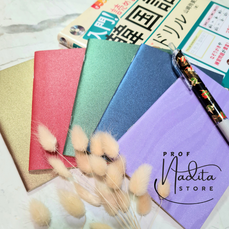 

Mini Notebook A6 Cover Hitam Silver polos / Buku Catatan Kecil Mini A6