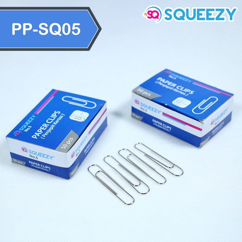 

PAPER CLIP SQUEEZY No. 5 JUMBO / KLIP KERTAS SQUEEZY NO.5