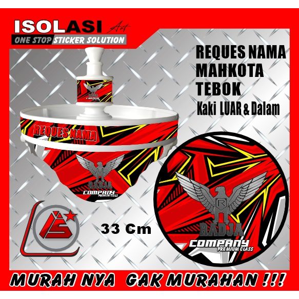 decal sangkar lovebird-love bird-sogon-diameter 33.5 -35 gheisha/custom radja/barong/bali