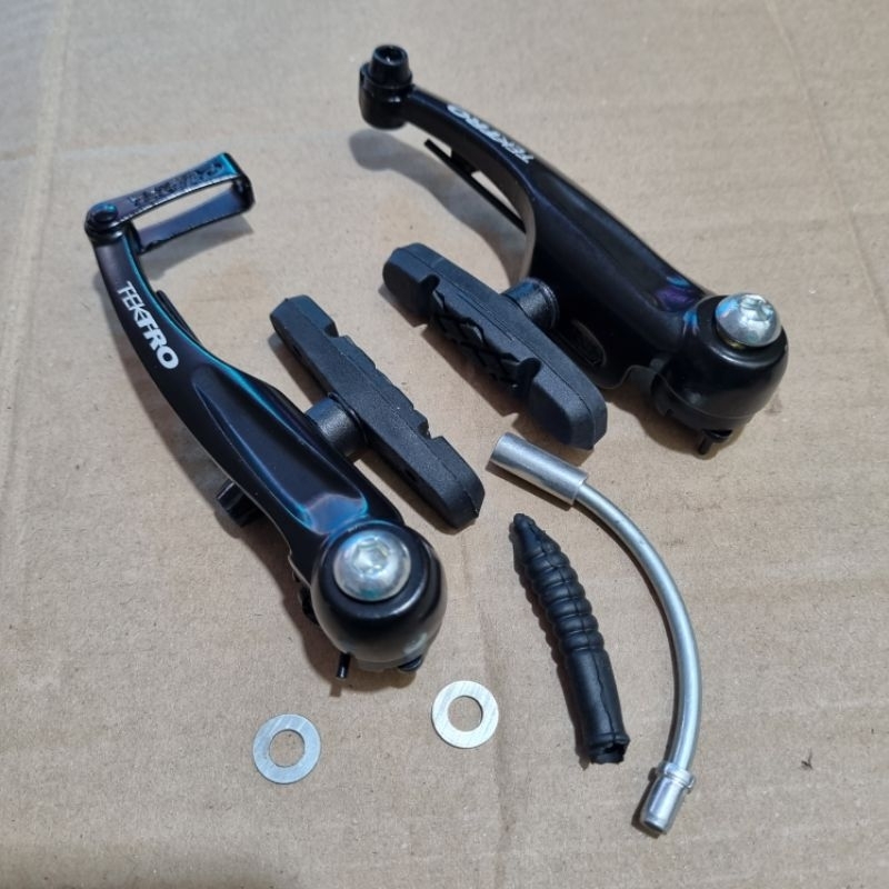 V brake Rem bmx mtb Tektro original hitam alloy