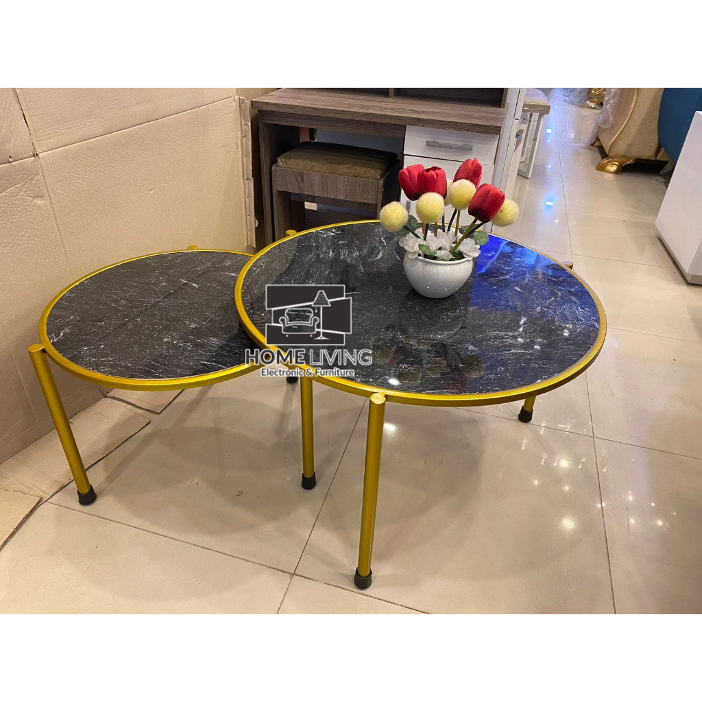 HOMELIVING - Meja Tamu HPl/custom meja hpl/meja 2in1 hpl/meja tamu 2 tingkat/meja tamu murah