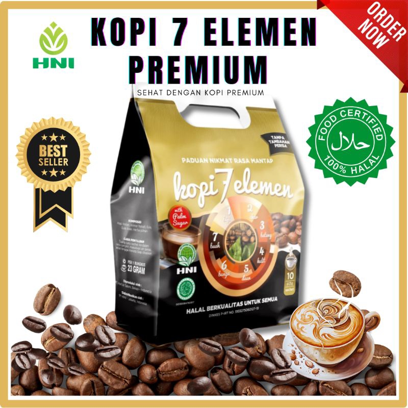 

KOPI 7 ELEMEN PREMIUM HNI Kopi Original dengan bahan Alami