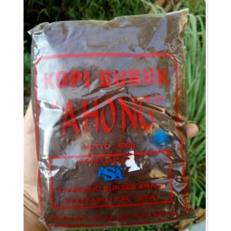 

Kopi Bubuk Ahong 200 gr Asli Kalimantan Barat Ketapang