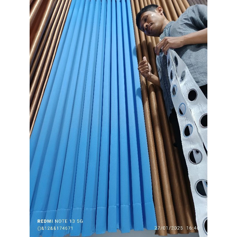 polos hotel blackout premium bintang 1 setengah lingkaran by permata indah gorden