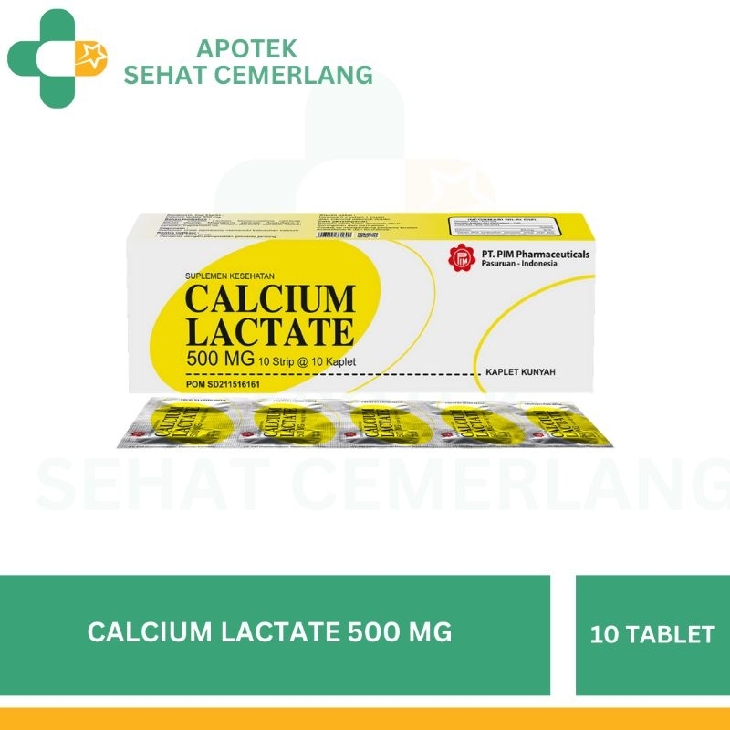 Calcium Lactate / Suplemen Kalsium Untuk Anak, Ibu Hamil & Lansia