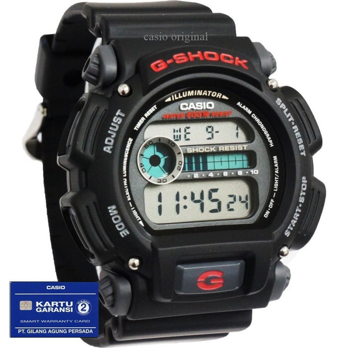 Jam Tangan Pria G-Shock DW-9052-1VDR Gshock DW-9052-1V DW-9052 DW9052 DW 9052 Digital Shock Resist G