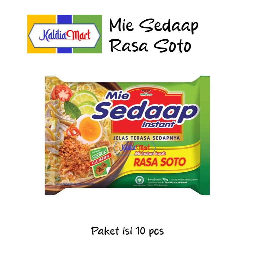 

Mie Sedaap Rasa Soto 75gr 10 pcs