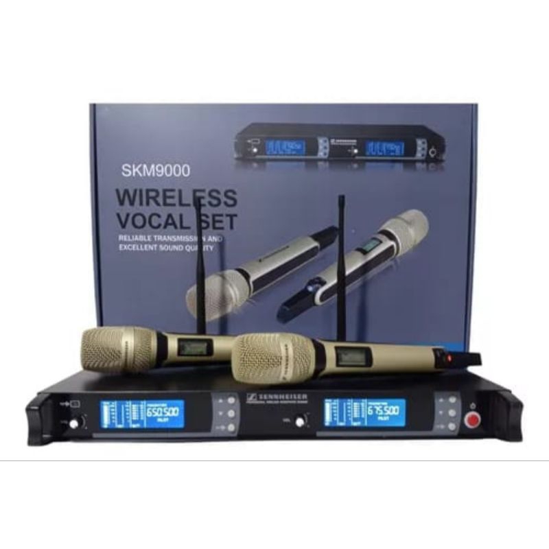 MIC WIRELESS SKM9000 MK2 WARNA GOLD 4 ANTENNA UHF SENNHEISER SKM9000 MK2