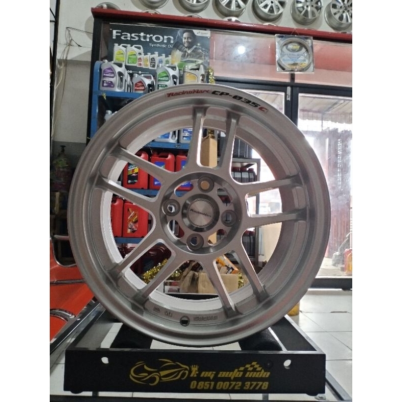 1 Set Velg Racing Hart CP035C R15 6,5 inc Silver Metalic