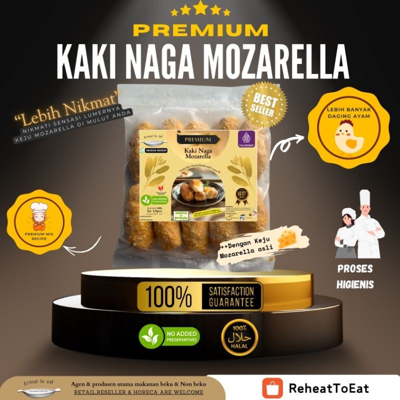 

ReheatToEat Kaki Naga Mozarella / Isi : 10 Pcs *HALAL*