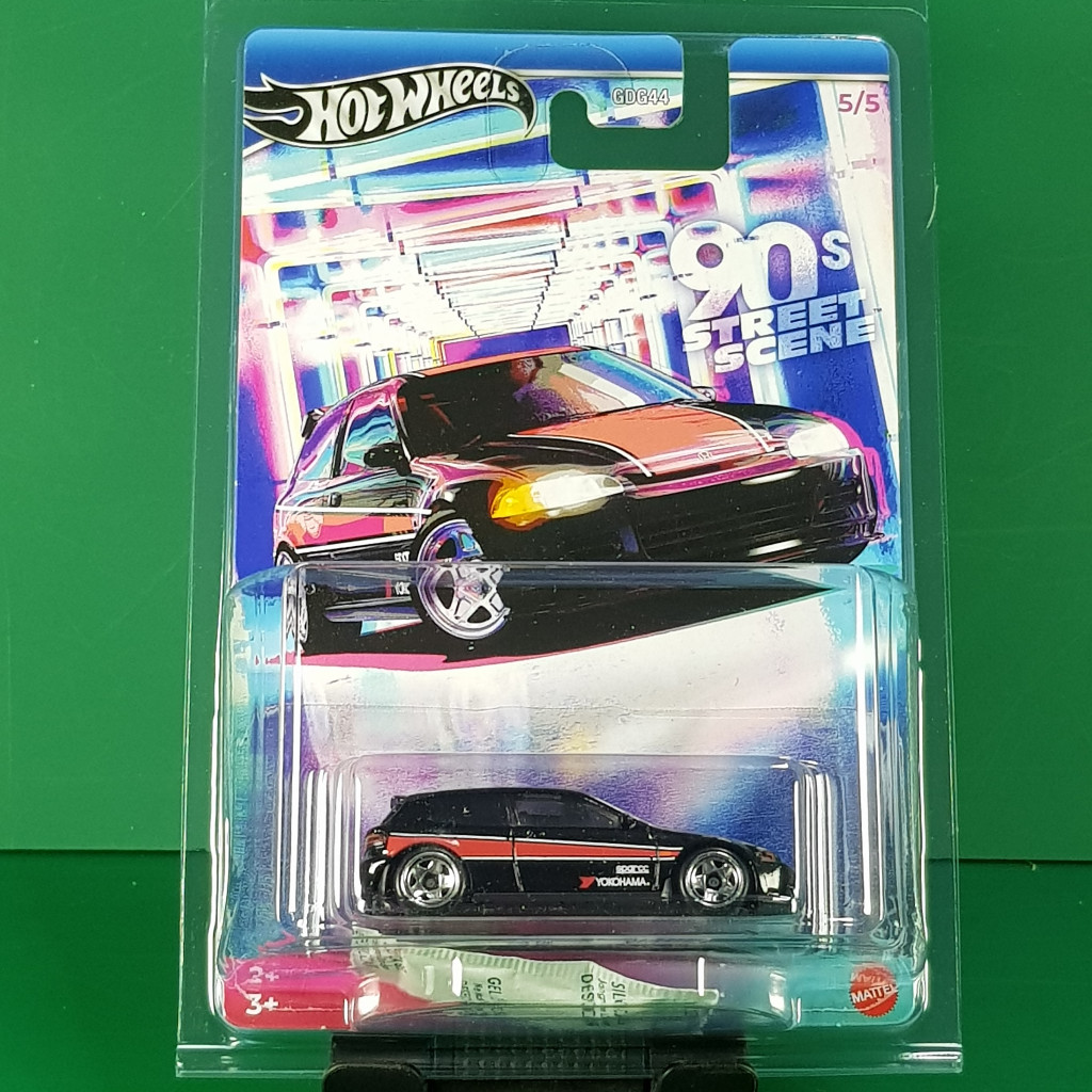 Hot wheels 92 Honda Civic EG 90s street scene diecast 1 64