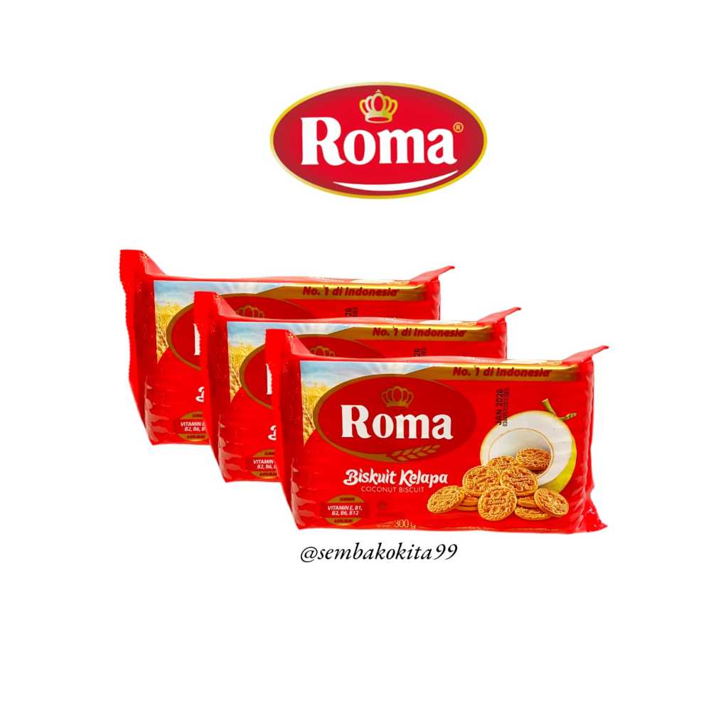 

ROMA Biscuit Kelapa || 300gr 1 pcs