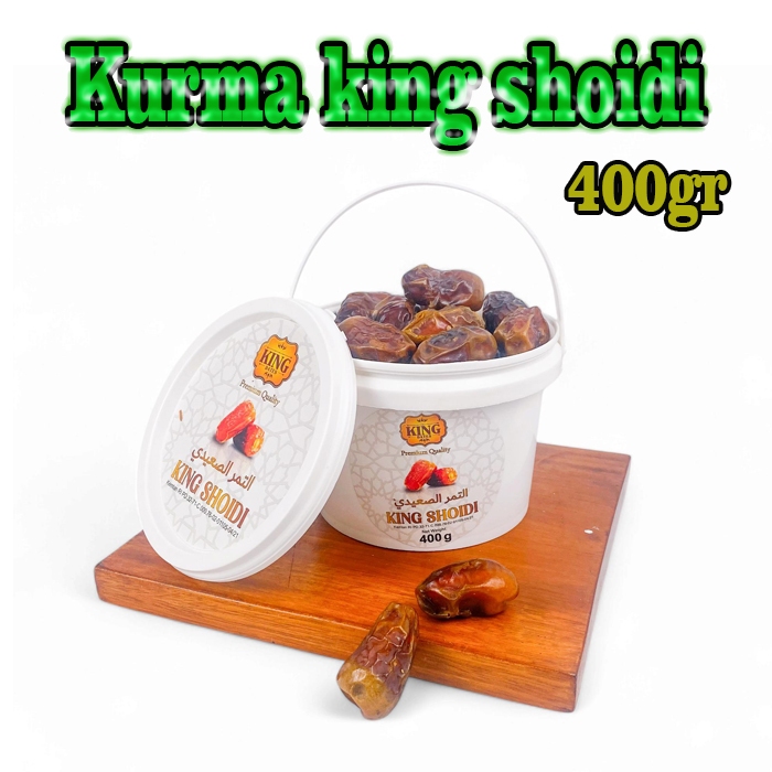 

Kurma King Shoidi Kemasan Ember isi 400gram - Cemilan Sehat Keluarga