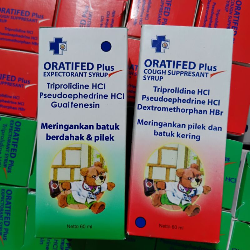 

Oratifed Plus Cough Surpresant Syrup 60ml | Obat Batuk dan Pilek