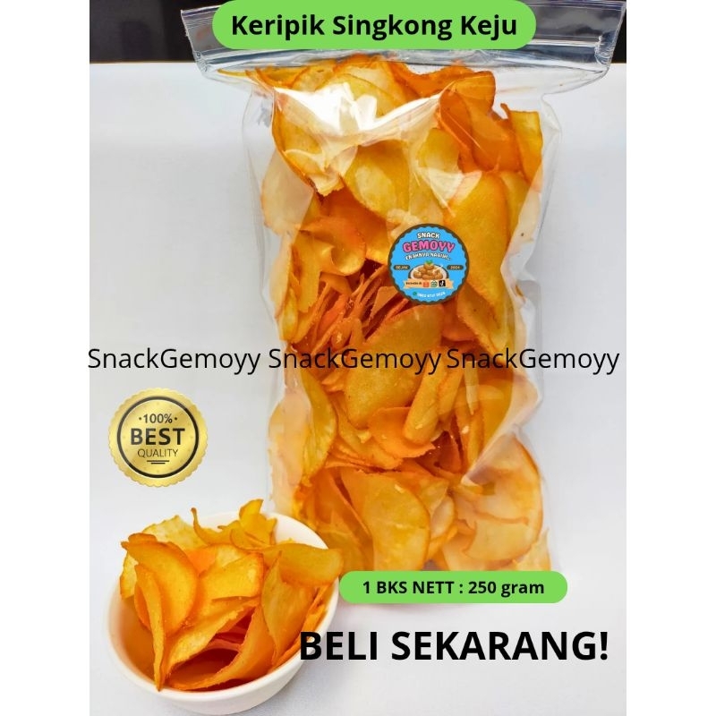

TERLARIS KERIPIK SINGKONG KEJU 250 gram