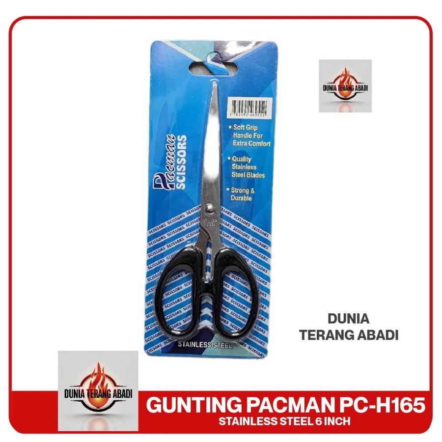 

Gunting Pacman PC-H165 Stainless Steel 165mm - Gunting Serbaguna Anti Karat