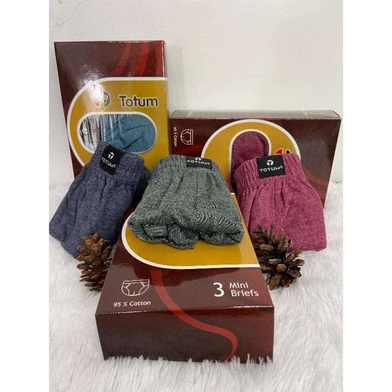 Celana Dalam Pria Merk Totum | CD Pria 1 Box isi 3pcs |Ukuran M-XL |Murah Dan Nyaman (Bisa Grosir)