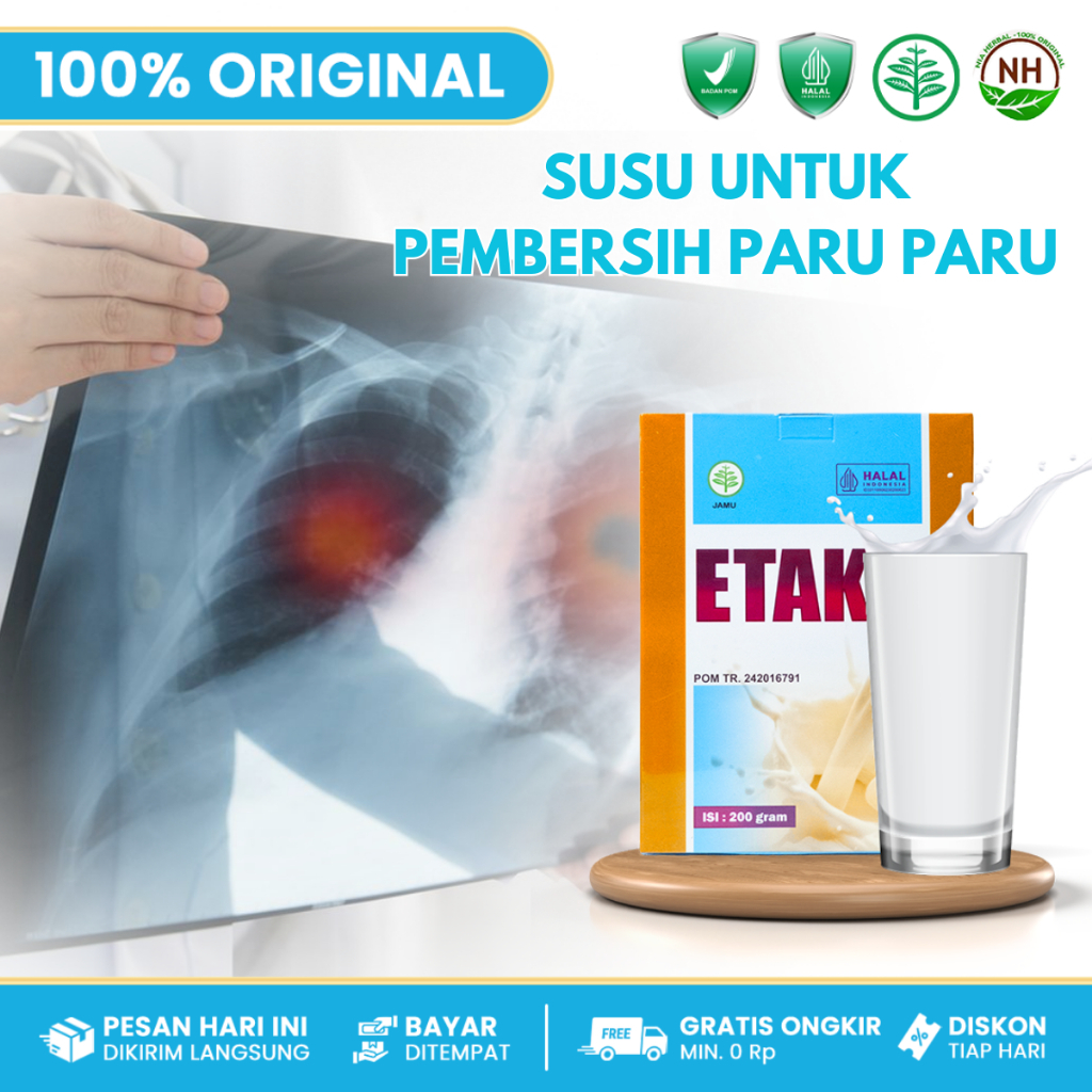 

Walatra Etaku - Susu Untuk Pembersih Paru Paru Kotor - Sesan Napas - Radang Paru Paru - Infeksi Paru