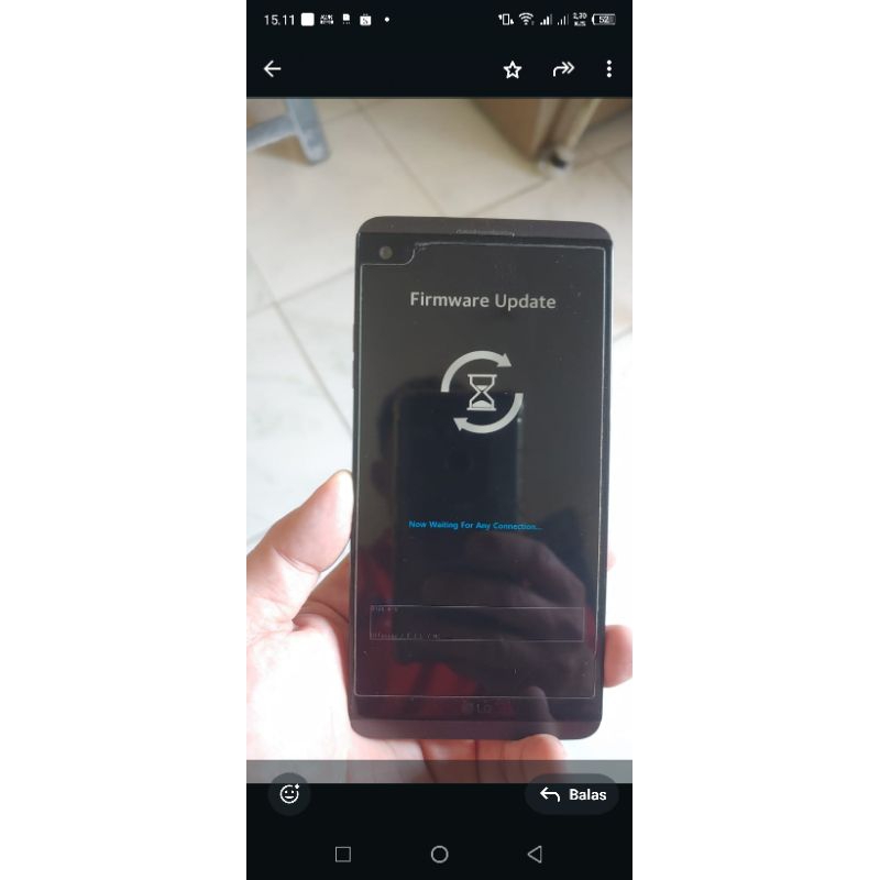 HP LG V20 DUAL SIM RESMI,kondisi cm nyala begini