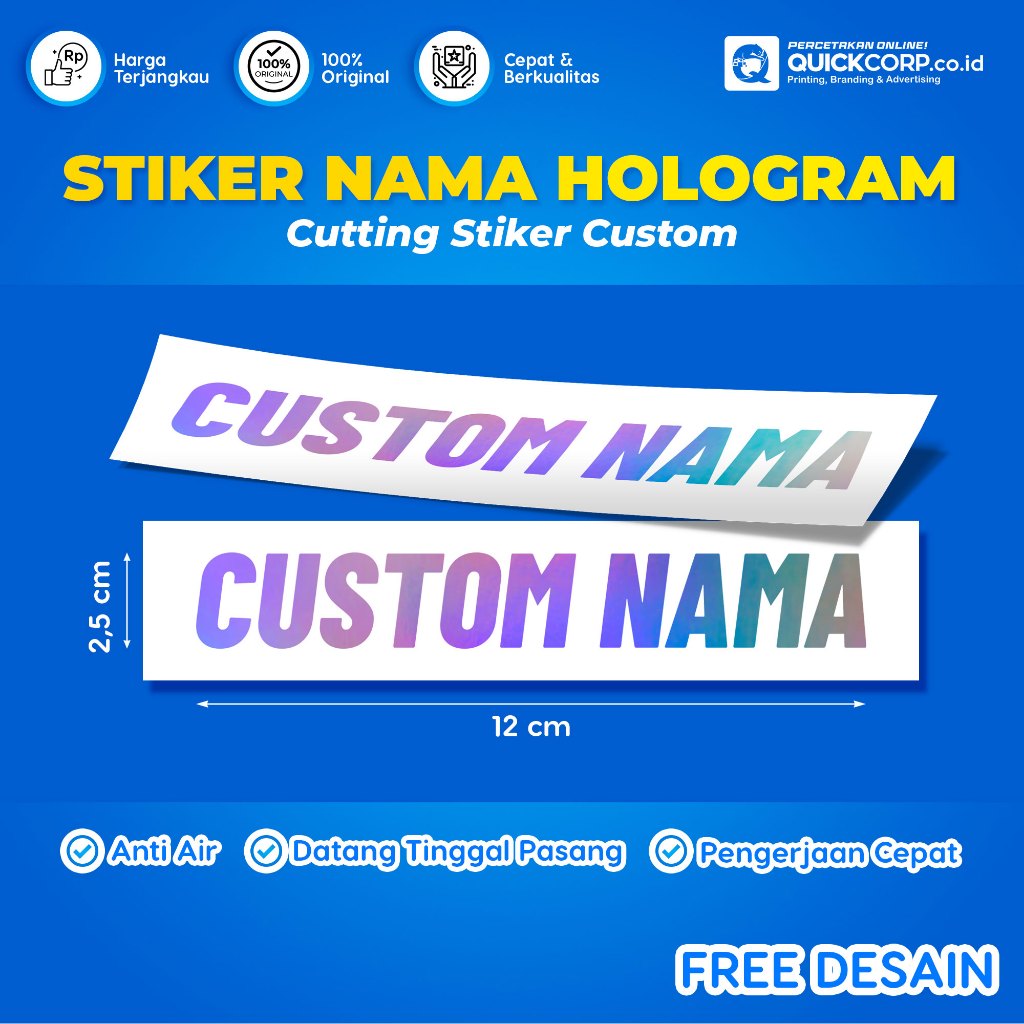

Stiker Hologram Nama Murah - Custom dan Desain Sesuai Keinginan