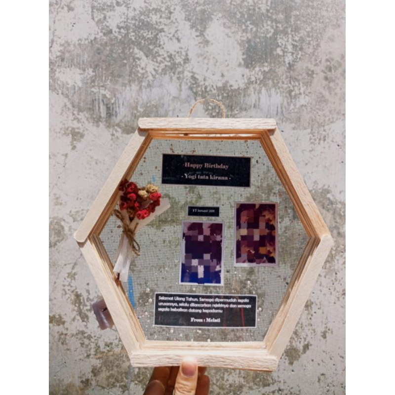 Frame Stik Es krim Hexagonal