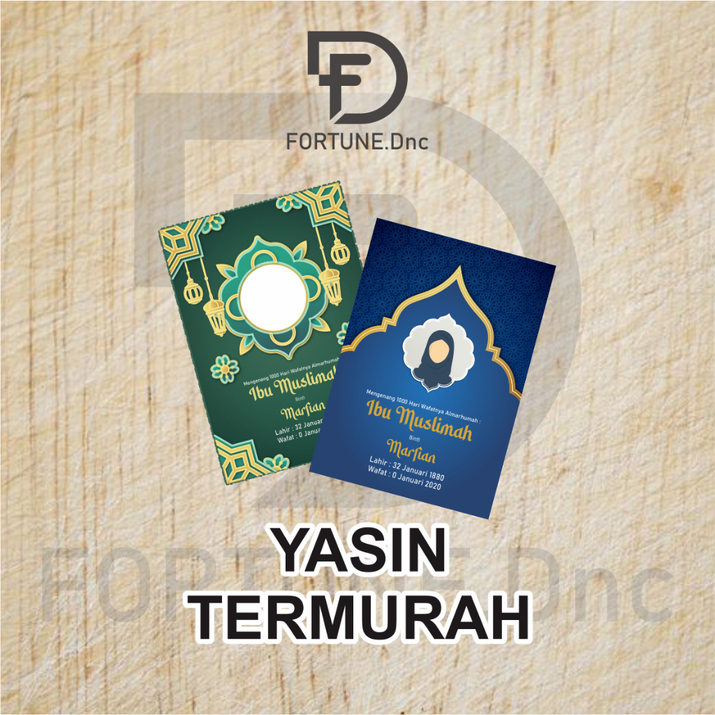 Buku Yasin || Buku Yasin & Tahlil || Termurah || Buku Yasin & Tahlil Custome || Gratis Desain & Foto