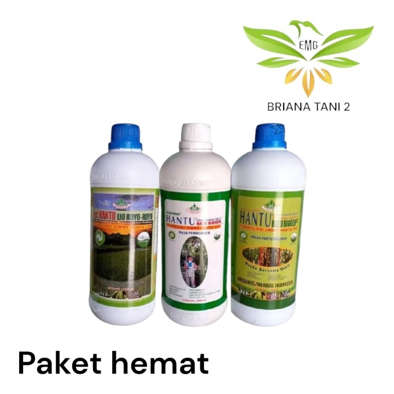 Paket Hemat PUPUK JIMMY HANTU 1 Liter ZPT NPK POC Ijo Royo Royo Ratu Biogen dan Jago Tani