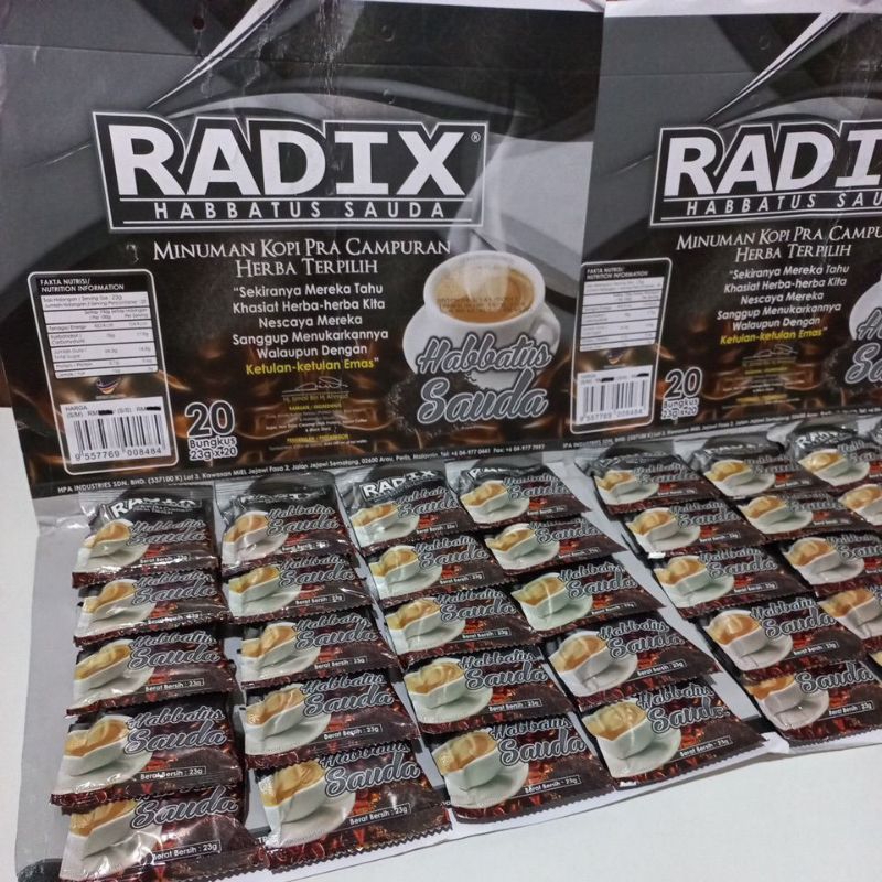 

Radix Habbatus Sauda 20 Saset