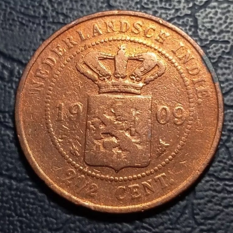 Koleksi 2½ Cent Nederlands Indie Tahun 1909