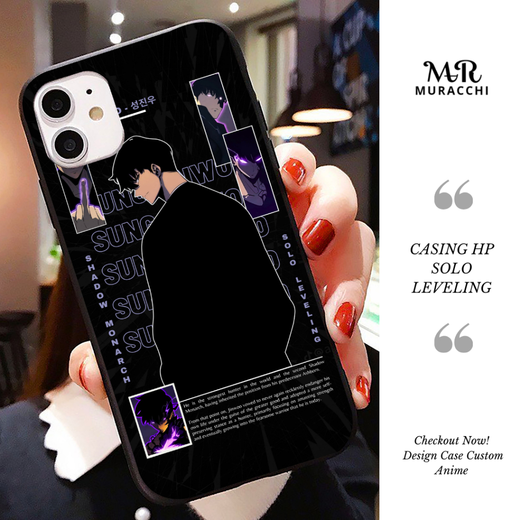 Custom Case Glasscase Softcase Casing Anime Solo Leveling All Type Smartphone