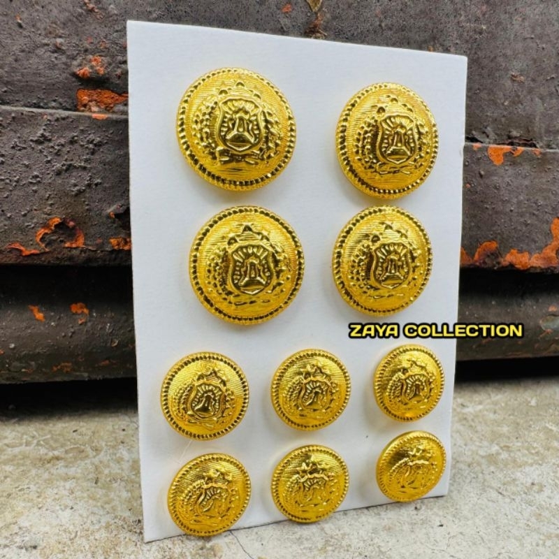 RB Kancing PDU Polri - Kancing Pdu Seragam Upacara Polri