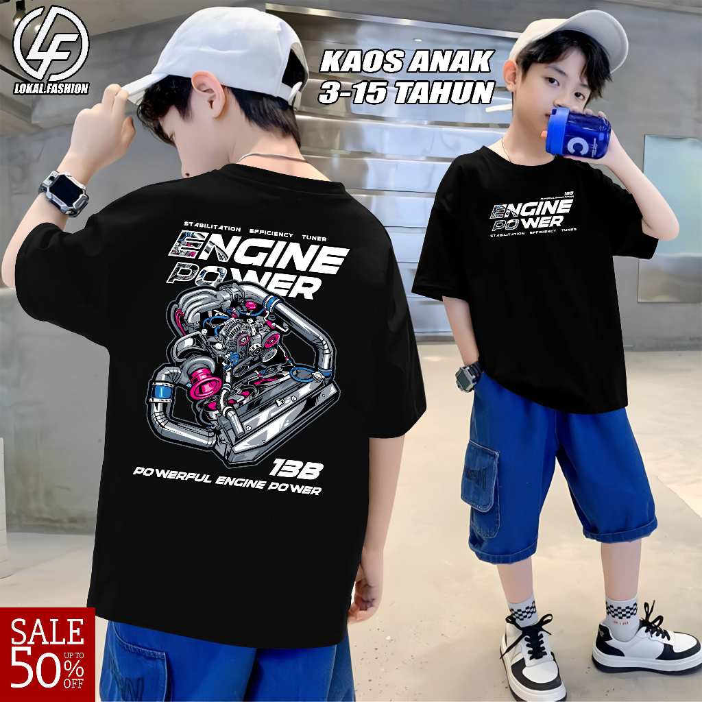 KAOS ANAK " ENGINE POWER " Kaos diesel power |KAOS DISTRO