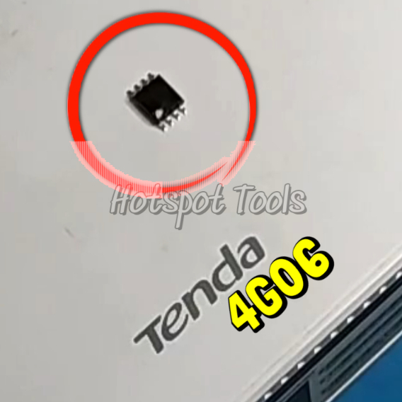 Tenda 4G06 N300 ic Flash original firmware tinggal solder