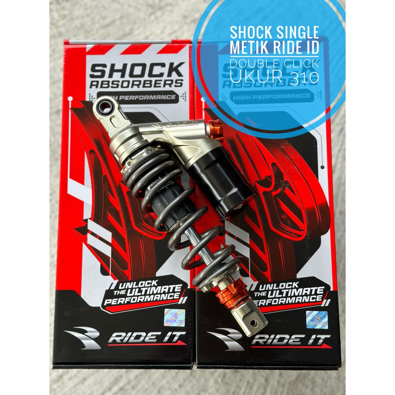 Shock belakang RIDE ID ukur 310 double click berfungsi