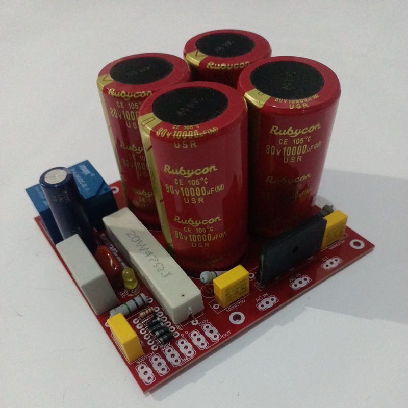 kit PSU 4 elco + sofstart + 4 elco rubycon 80v 10000uF