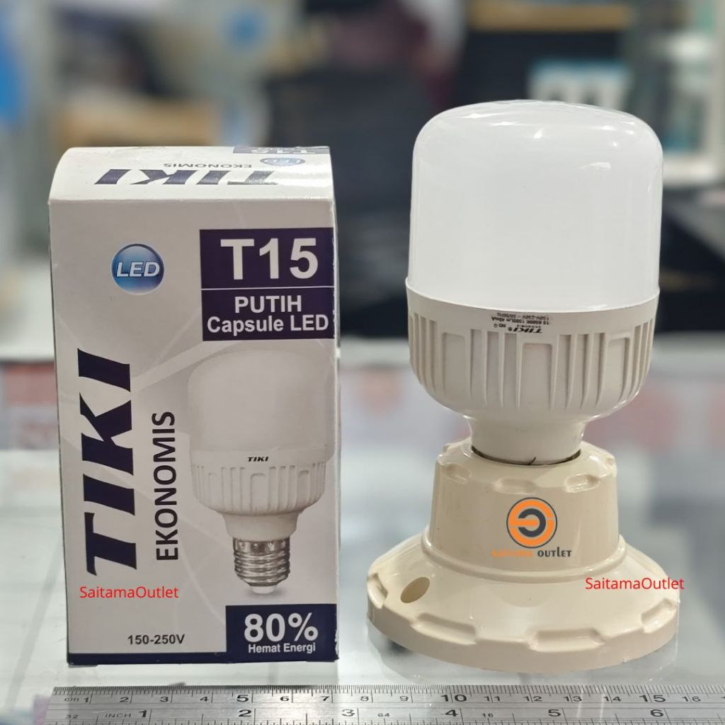 Lampu LED 15 watt Ekonomis Tiki murah 80% hemat energy