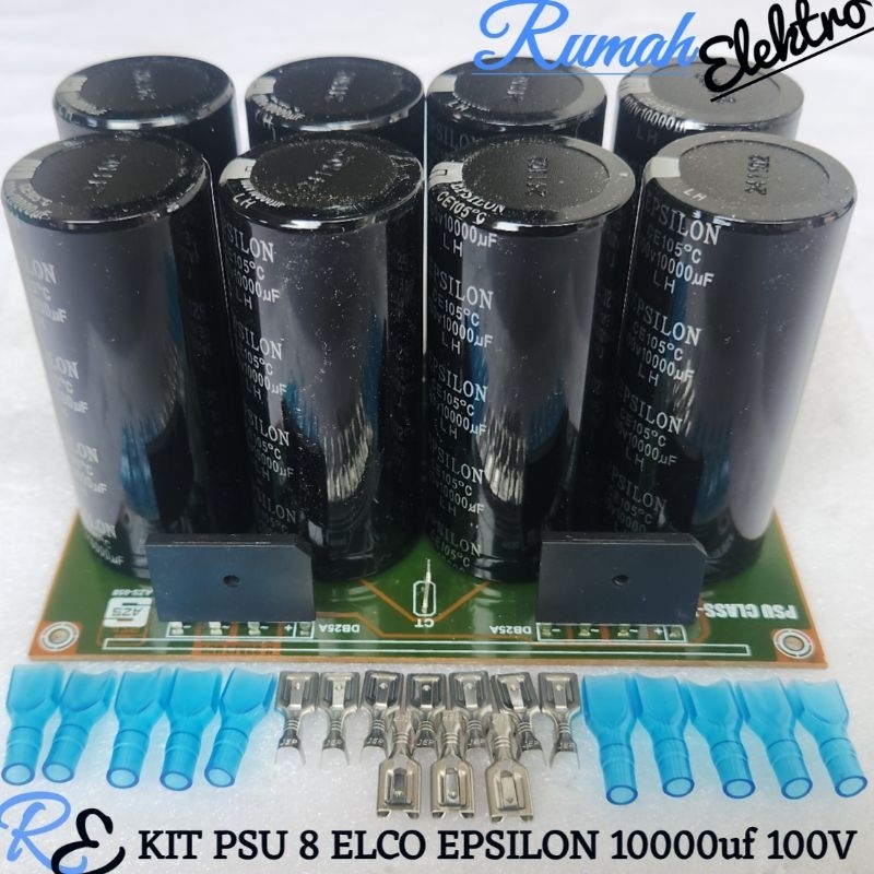 KIT PSU 8 ELCO EPSILON 10000uf 100V LENGKAP BERKUALITAS