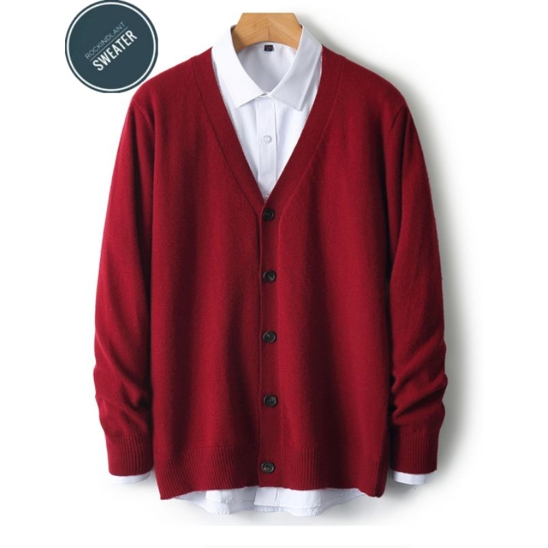 Sweater Cardigan Rajut Pria/Sweater Rajut Cardigan Polos/Sweater Rajut Pria Casual