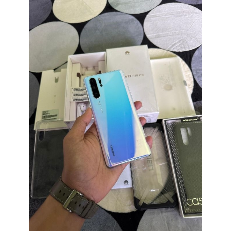 Huawei P30 Pro 8/256 Breathing Crystal Resmi Like New Nominus Fullset