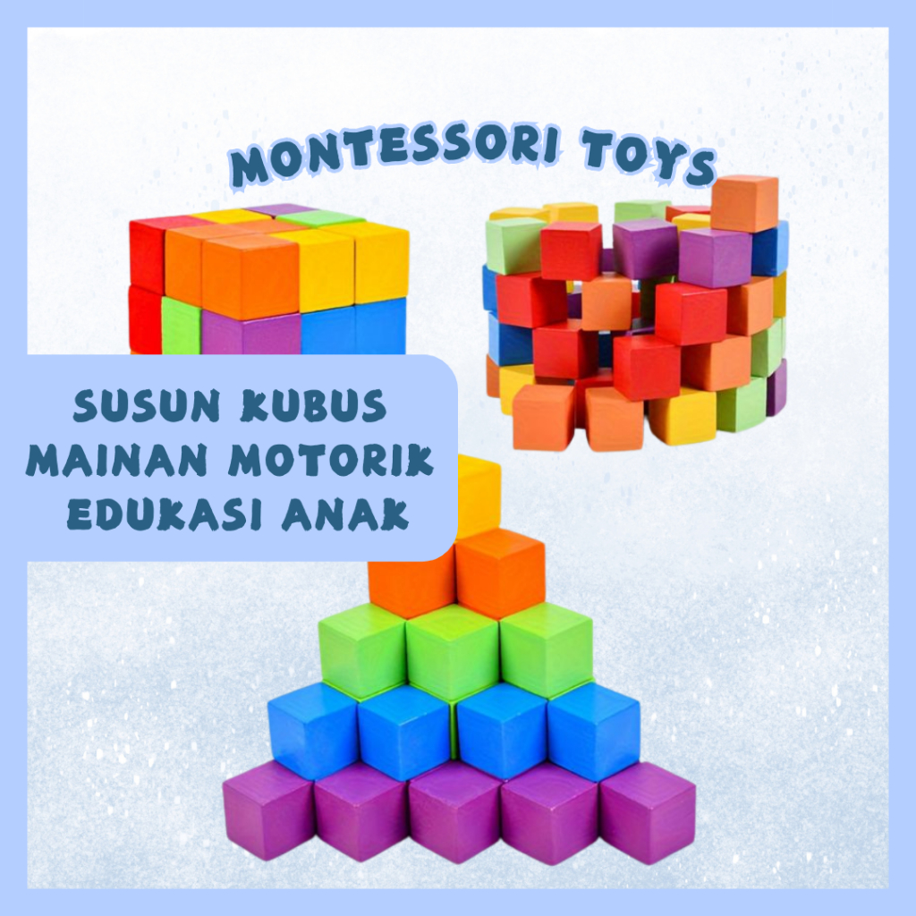 Mainan Balok Susun Anak Jenis Mainan Motorik Anak dan Mainan Montessori Sebagai Mainan Edukasi Anak 