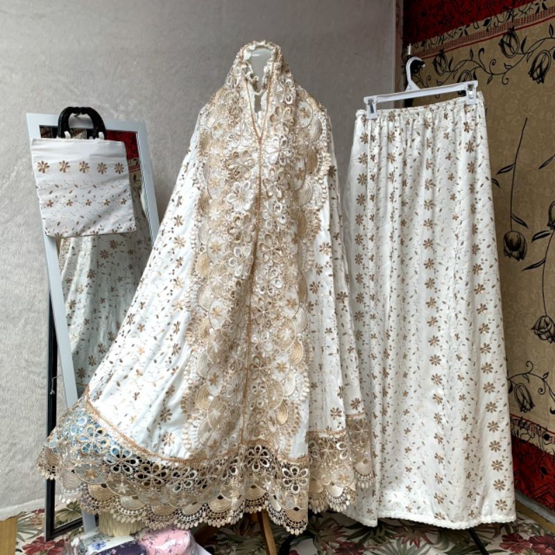 Mukena sutra milo | Mukena sutra paris | Mukena sutra mewah