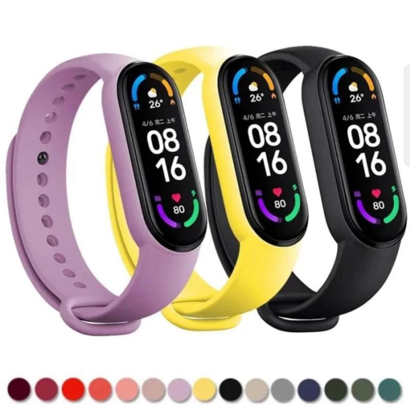 Strap Silicone / Tali Jam Xiaomi Mi Band 5 / Mi Band 6