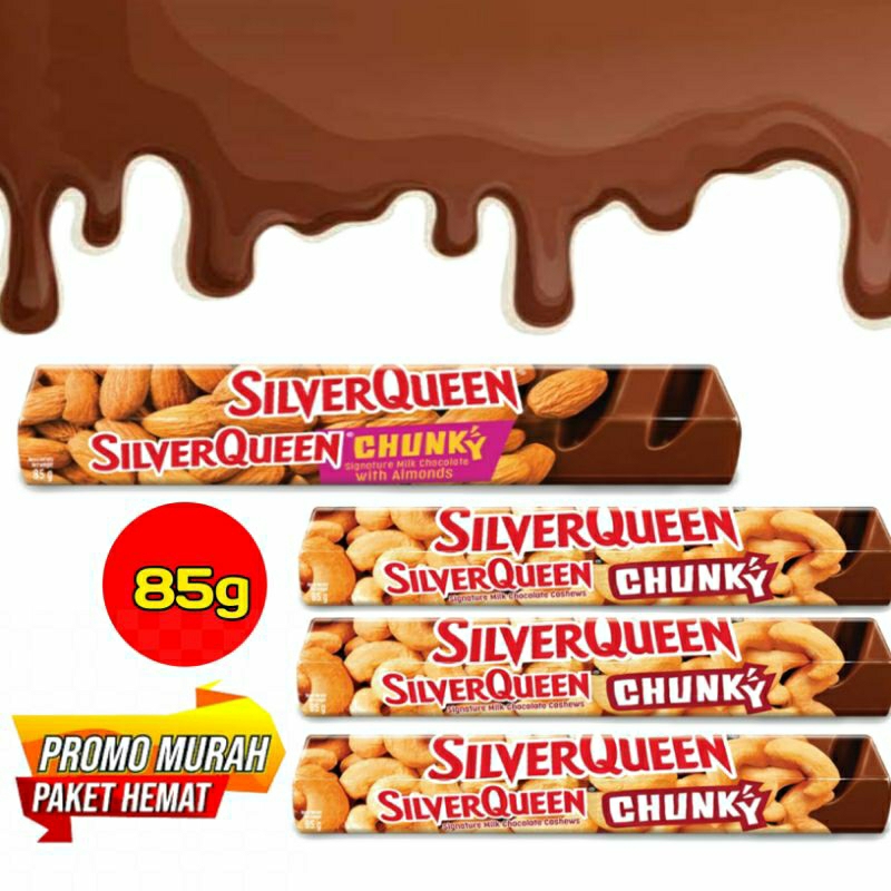 

SilverQueen 85g Chunky Bar Chocolate Cashew almond