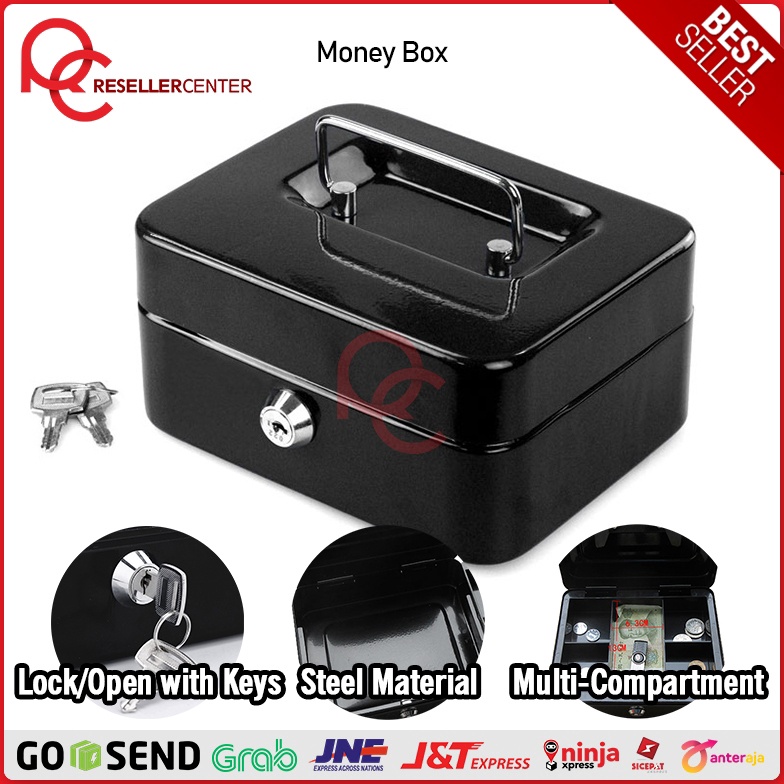 Kirim MONEY BOX Brankas Money Box Uang Cash  Brankas Uang  Penyimpanan Uang  Kotak Uang  Deposit Box