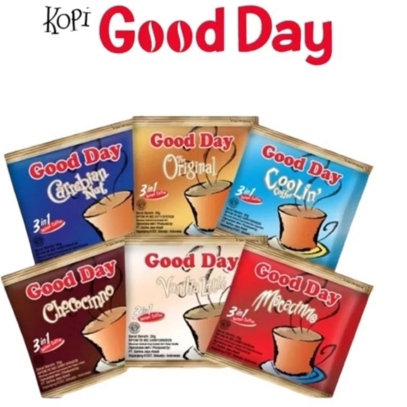 

GOOD DAY KOPI 20 gr isi 10 renteng