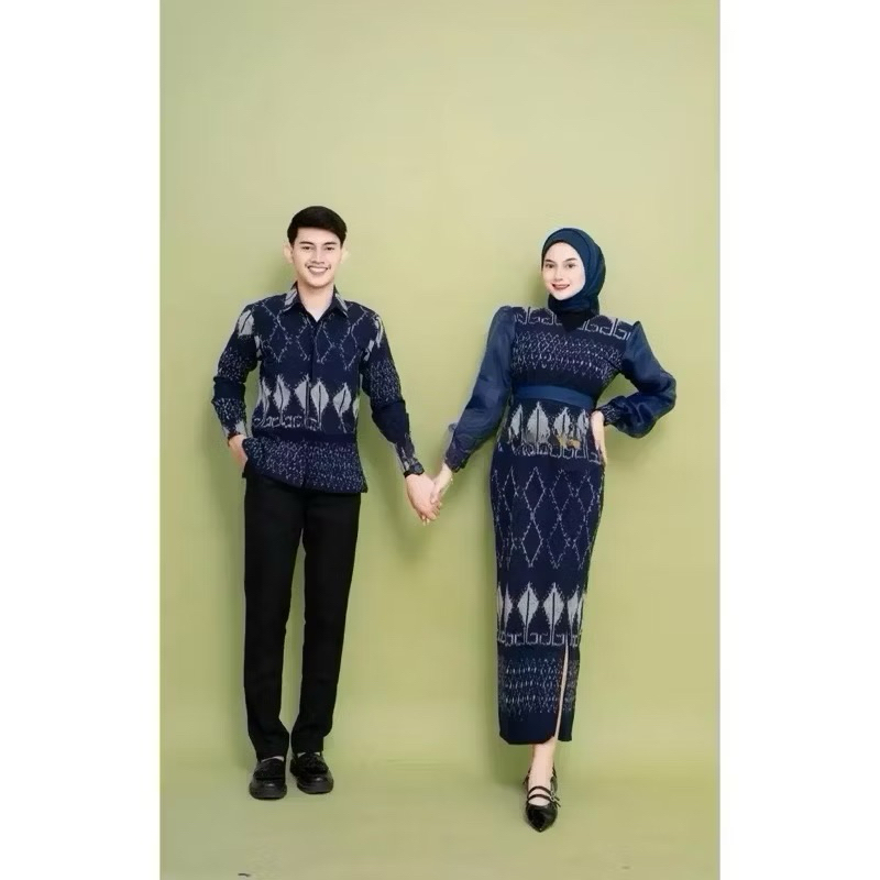 couple tenun baju lebaran sarimbit tenun set baju tenun couple