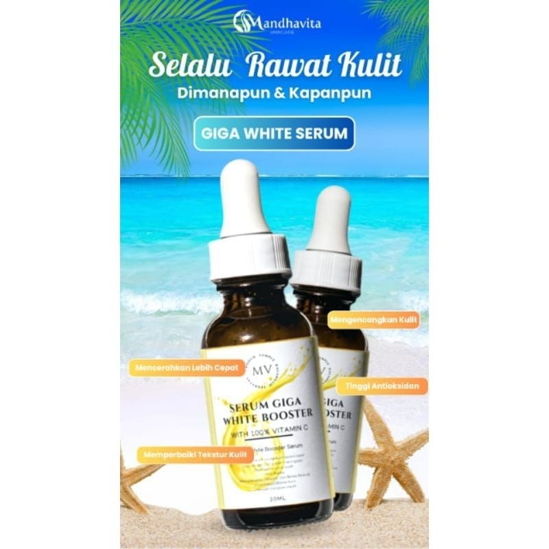 SERUM GIGA WHITE BOOSTER mandhavita senovitha original farmasi msglow mkskin L'oreal hadalabo Ella e